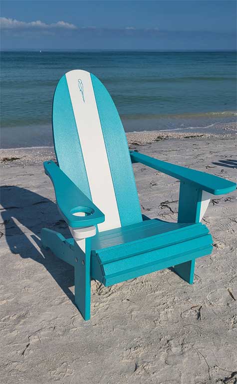 ITOF - Surfboard Back wooden chair